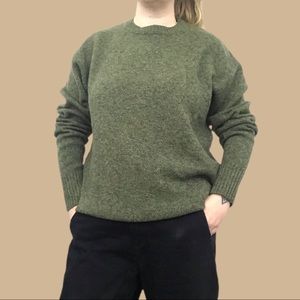 Vintage green Pendleton Shetland wool crewneck